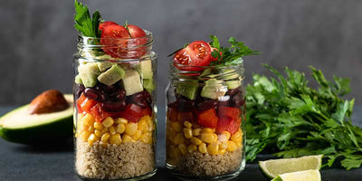 Recette de Salad Jar Végétale aux graines de Chanvre Bio