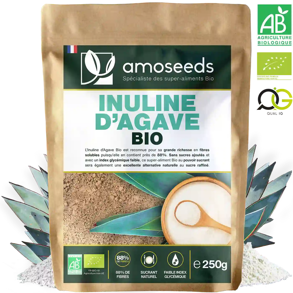 Inuline Agave Bio - amoseeds specialiste des super aliments bio_recto