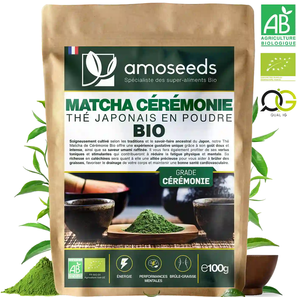 The Matcha Ceremonie Bio - amoseeds specialiste des super aliments bio