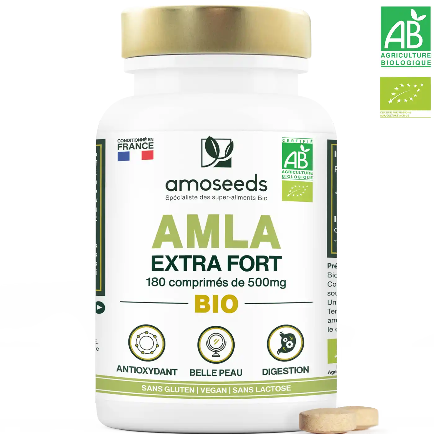 amoseeds AMLA BIO, EXTRA FORT 180 pc(s) - Redcare Pharmacie