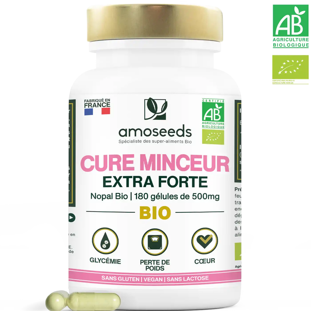 Cure Minceur gelules, amoseeds specialiste des super aliments Bio