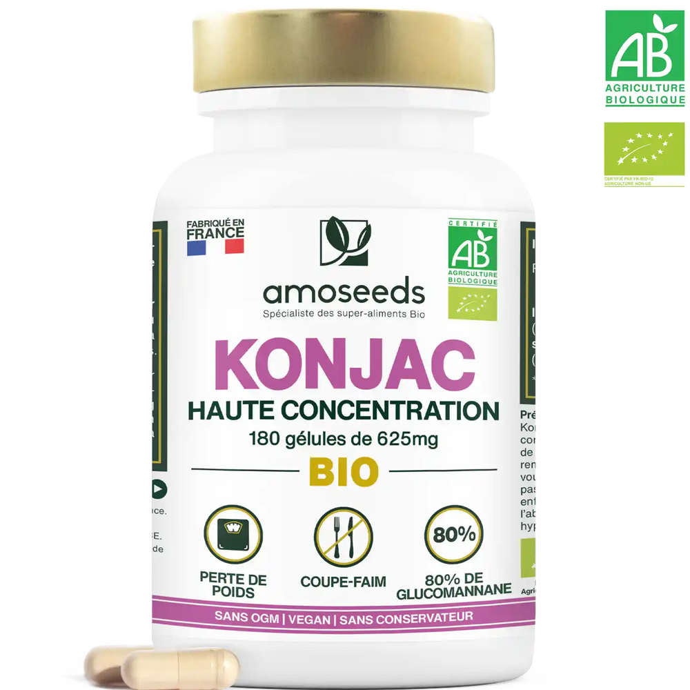 Konjac bio gelules amoseeds specialiste des super aliments bio