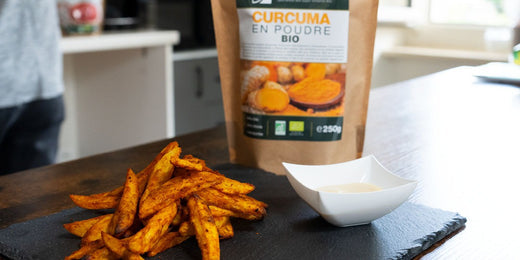 recette frites curcuma bio four mayonnaise allegee amoseeds specialiste des super aliments Bio