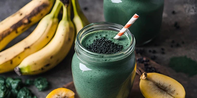 smoothie vert halloween spiruline chia lucuma Amoseeds specialiste des super aliments Bio