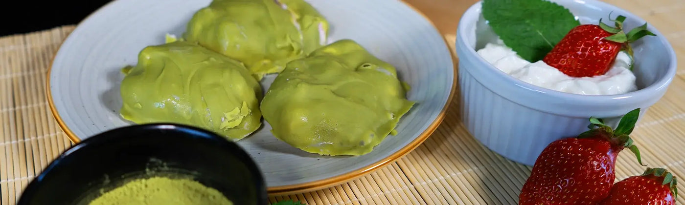 bouchees glacees matcha Amoseeds specialiste des super aliments 