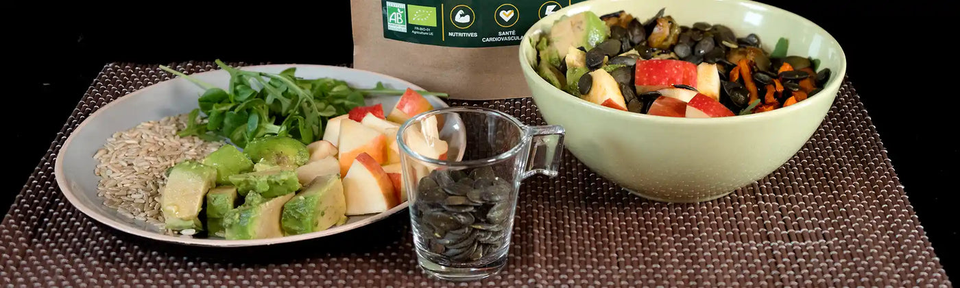 recette bowl hiver graines courge Amoseeds specialiste des super aliments Bio