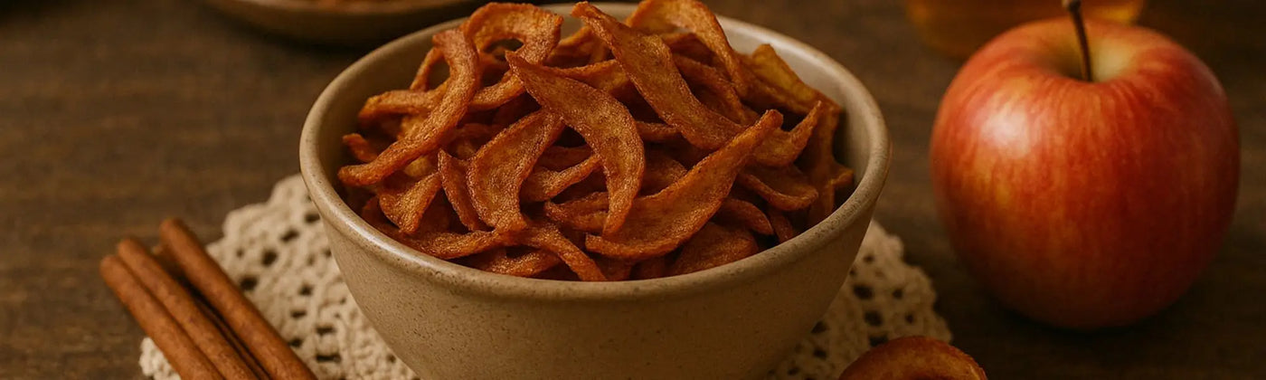 chips pomme cannelle Amoseeds specialiste des super aliments Bio
