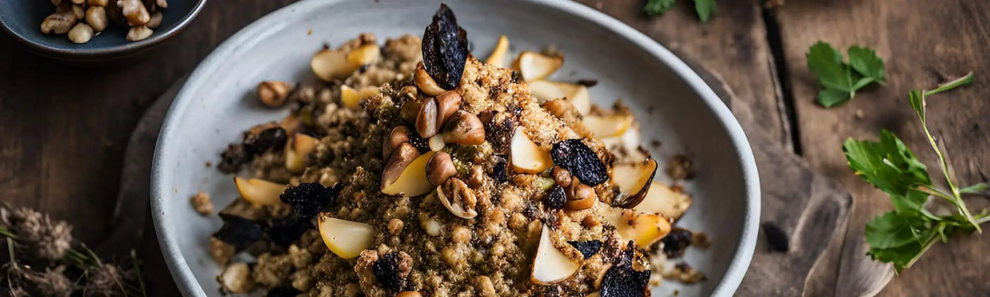 crumble topinambours Amoseeds specialiste des super aliments bio