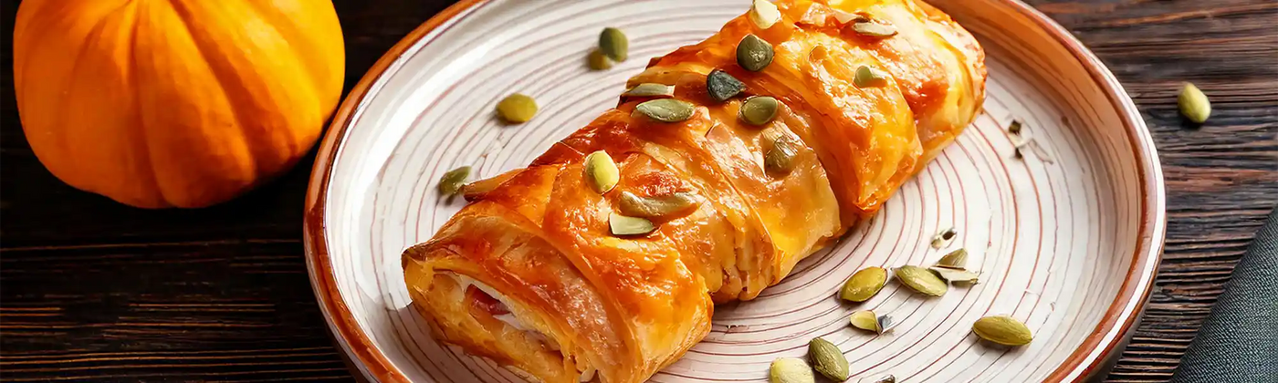 recette feuillete potimarron graines courge Amoseeds specialiste des super aliments Bio
