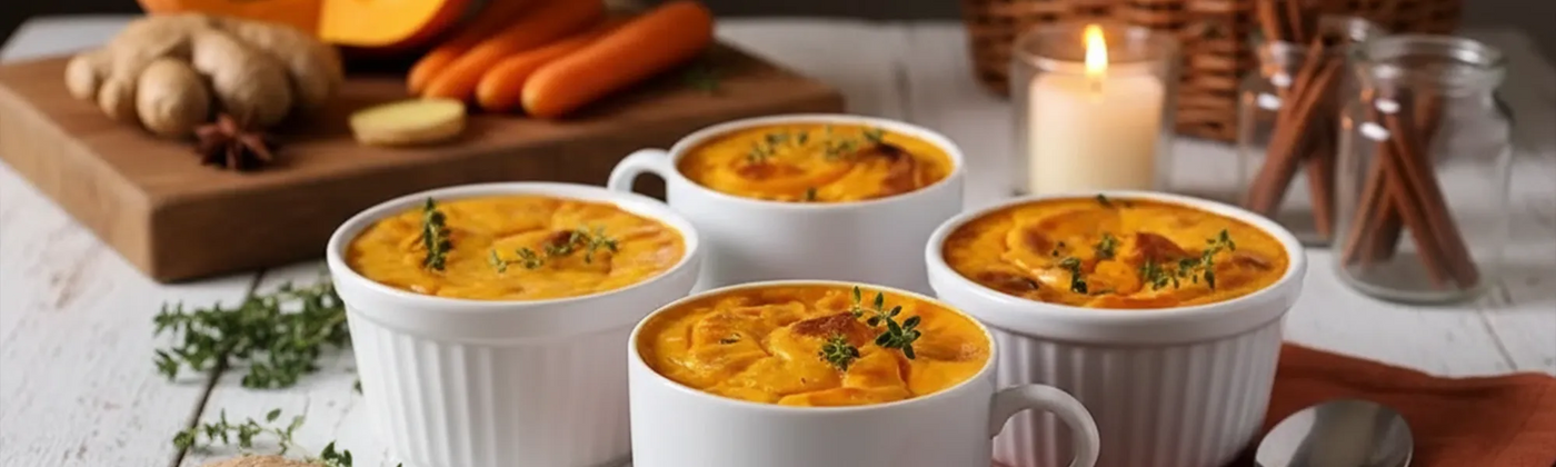 flan carotte potiron gingembre, Amoseeds specialiste des super aliments bio