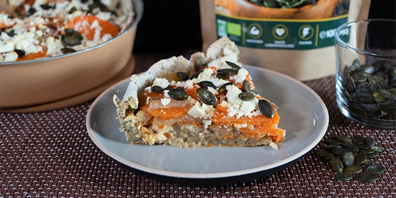 recette quiche navets patates douces graines courge Amoseeds specialiste des super aliments Bio