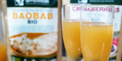 Cocktail Flash au Baobab, à l'Inuline d’Agave et aux Cranberries Bio