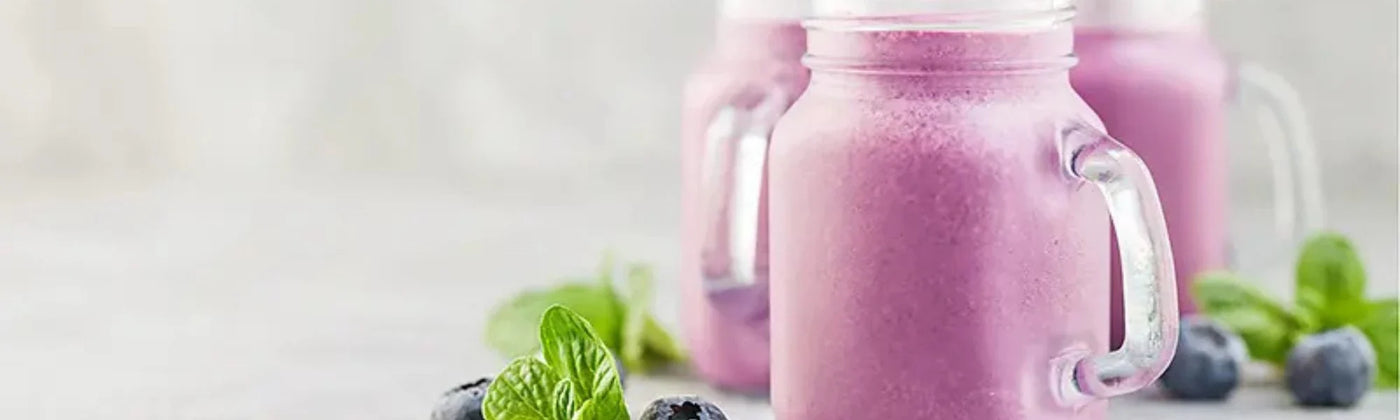 recette milkshake myrtilles graines de basilic bio amoseeds specialiste des super aliments Bio