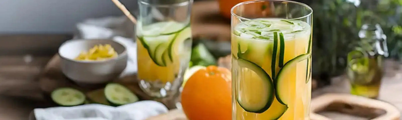 recette mocktail mate bio orange concombre amoseeds specialiste des super aliments bio