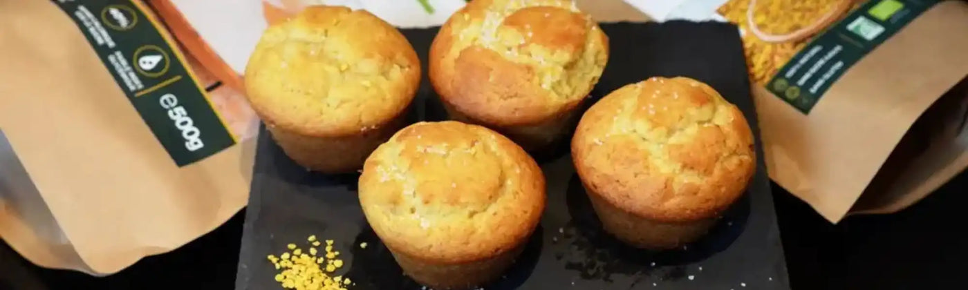 recette muffin s pollen miel xylitol amoseeds specialiste des super aliments Bio