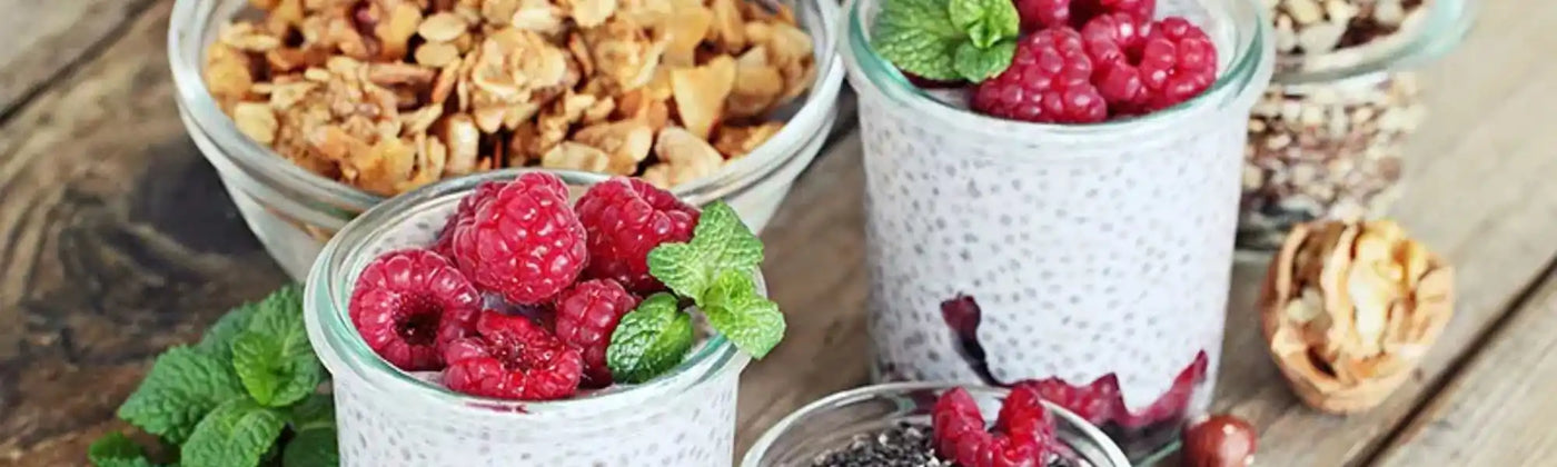 recette pudding de chia bio framboises amoseeds specialiste des super aliments Bio