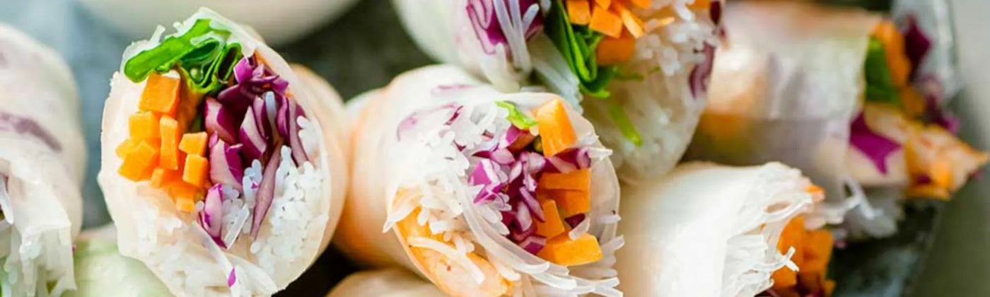 Recette rouleaux de printemps aux Graines de Basilic Bio germées amoseeds specialiste des super aliments Bio