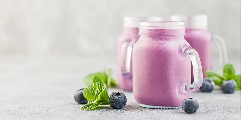recette milkshake myrtilles graines de basilic bio amoseeds specialiste des super aliments Bio