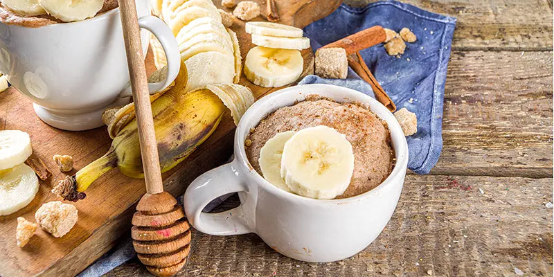recette mugcake vegan bananes graines lin brun bio amoseeds specialiste des super aliments Bio