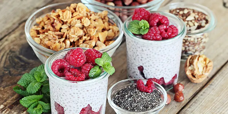 recette pudding de chia bio framboises amoseeds specialiste des super aliments Bio