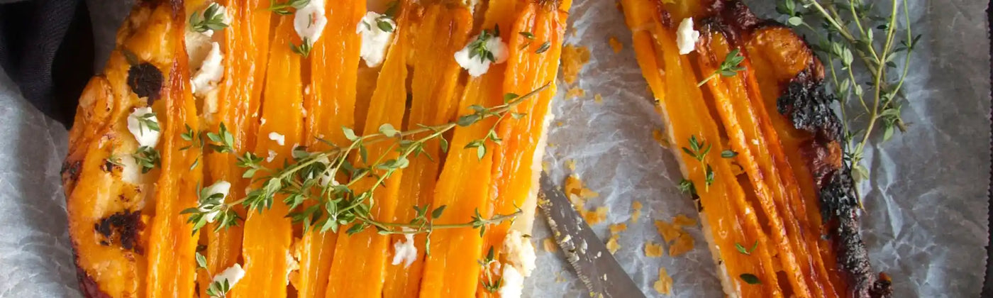 recette tarte tatin carottes chevre miel graines chia amoseeds specialiste des super aliments Bio