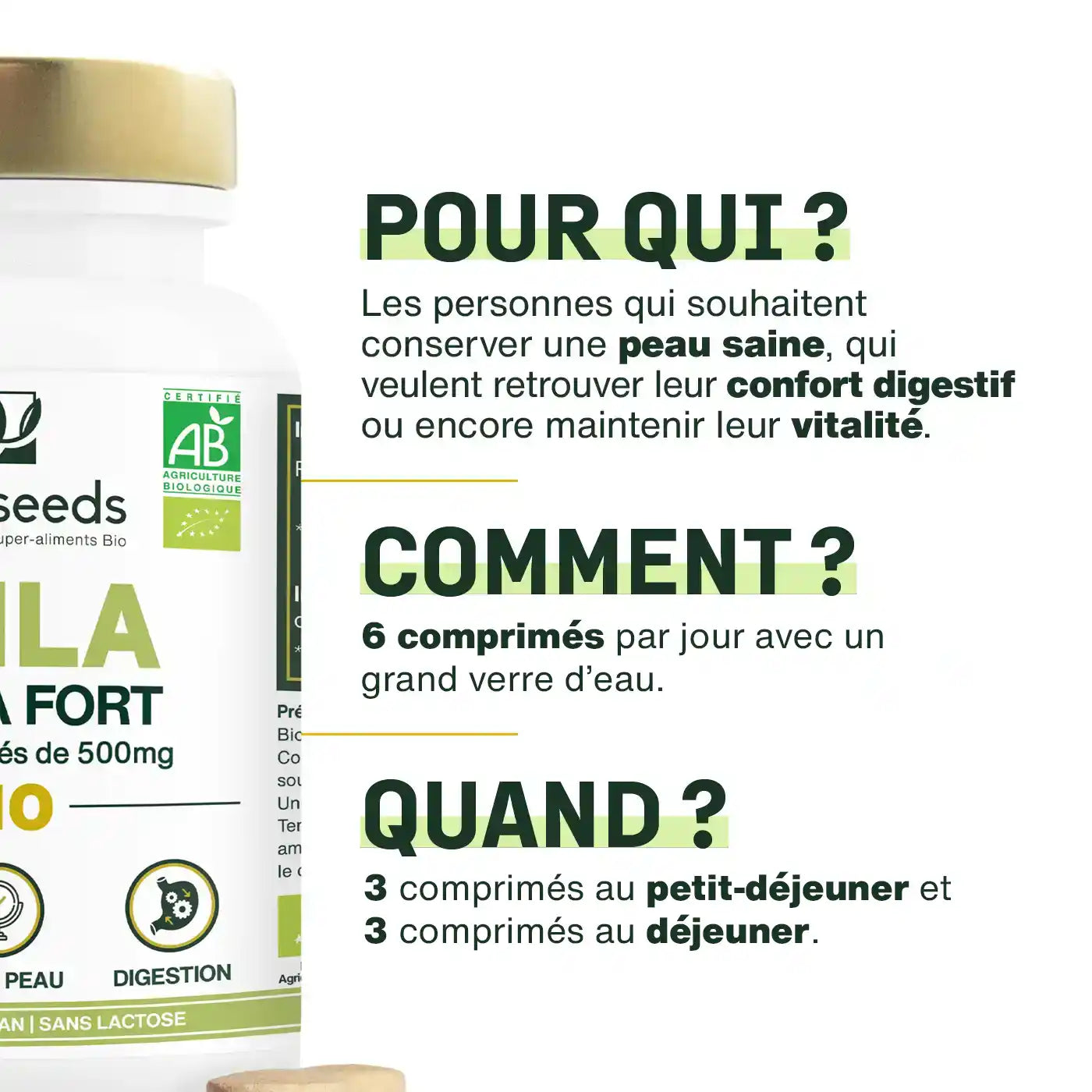 Conseils utilisation Amla comprimés