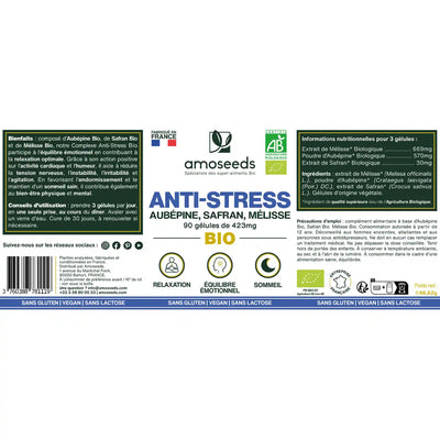 Complexe anti stress aubepine safran melisse amoseeds specialiste des super aliments bio