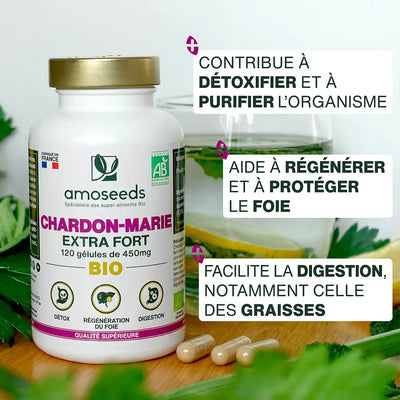 Chardon-Marie Bio gelules amoseeds specialiste des super aliments bio