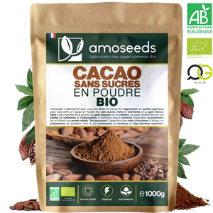 Cacao Sans Sucres en Poudre Bio 1kg