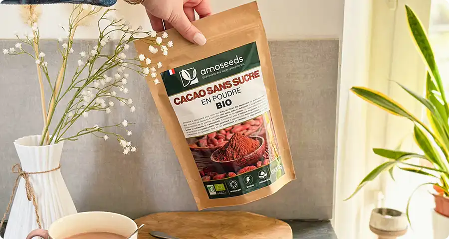 Les bienfaits du Cacao sans sucres Bio