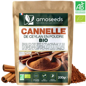 Cannelle de Ceylan en poudre Bio 200G