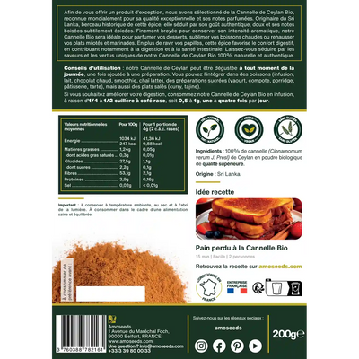 Cannelle Bio - amoseeds specialiste des super aliments bio