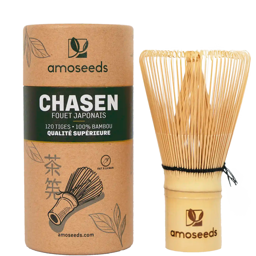 Chasen fouet bambou amoseeds specialiste des super aliments bio.