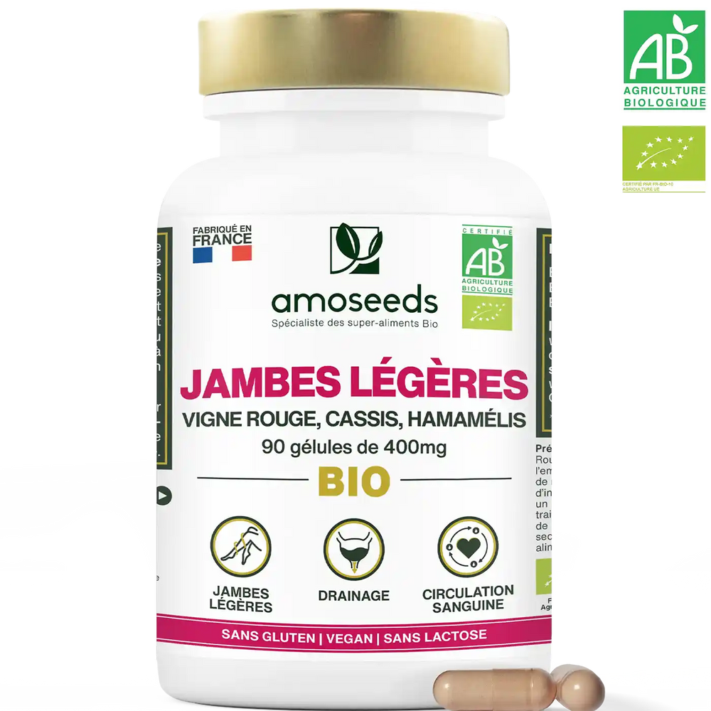 Complexe Jambes Legeres amoseeds specialiste des super aliments bio