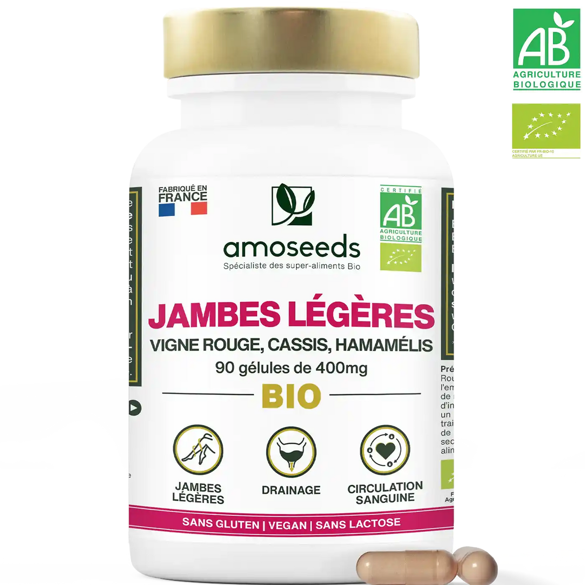 Complexe Jambes Legeres amoseeds specialiste des super aliments bio