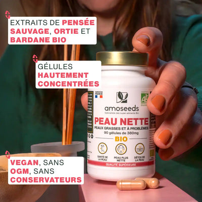 Qualite Peau Nette Bio - amoseeds specialiste des super aliments bio