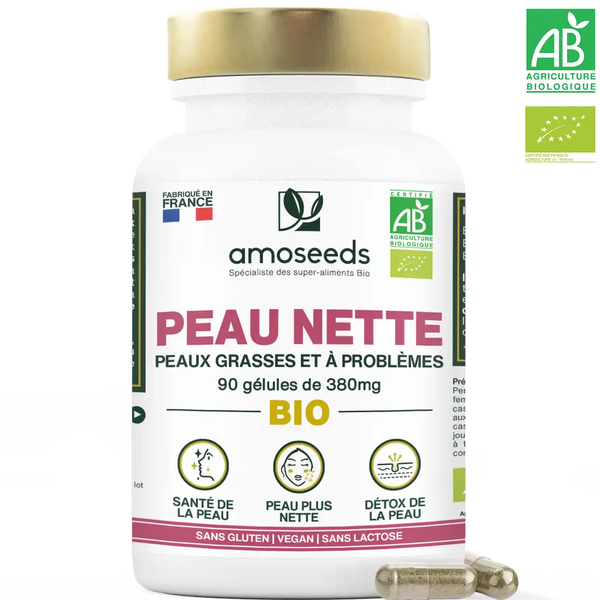 Complexe Peau Nette gelules amoseeds specialiste des super aliments bio