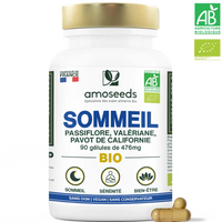 Complexe sommeil bio gelules valeriane passiflore pavot californie amoseeds specialiste des super aliments bio