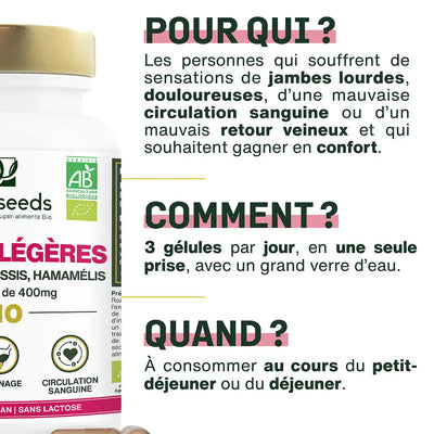 Bienfaits Jambes Legeres Bio amoseeds Conseils Jambes Legeres Bio amoseeds.webp Qualite Jambes Legeres Bio amoseeds