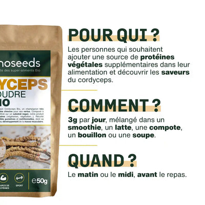 Cordyceps Bio - amoseeds specialiste des super aliments bio