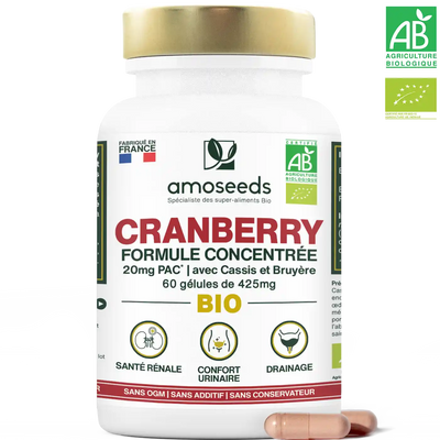 Cranberry formule gelules bio amoseeds specialiste super aliments bio