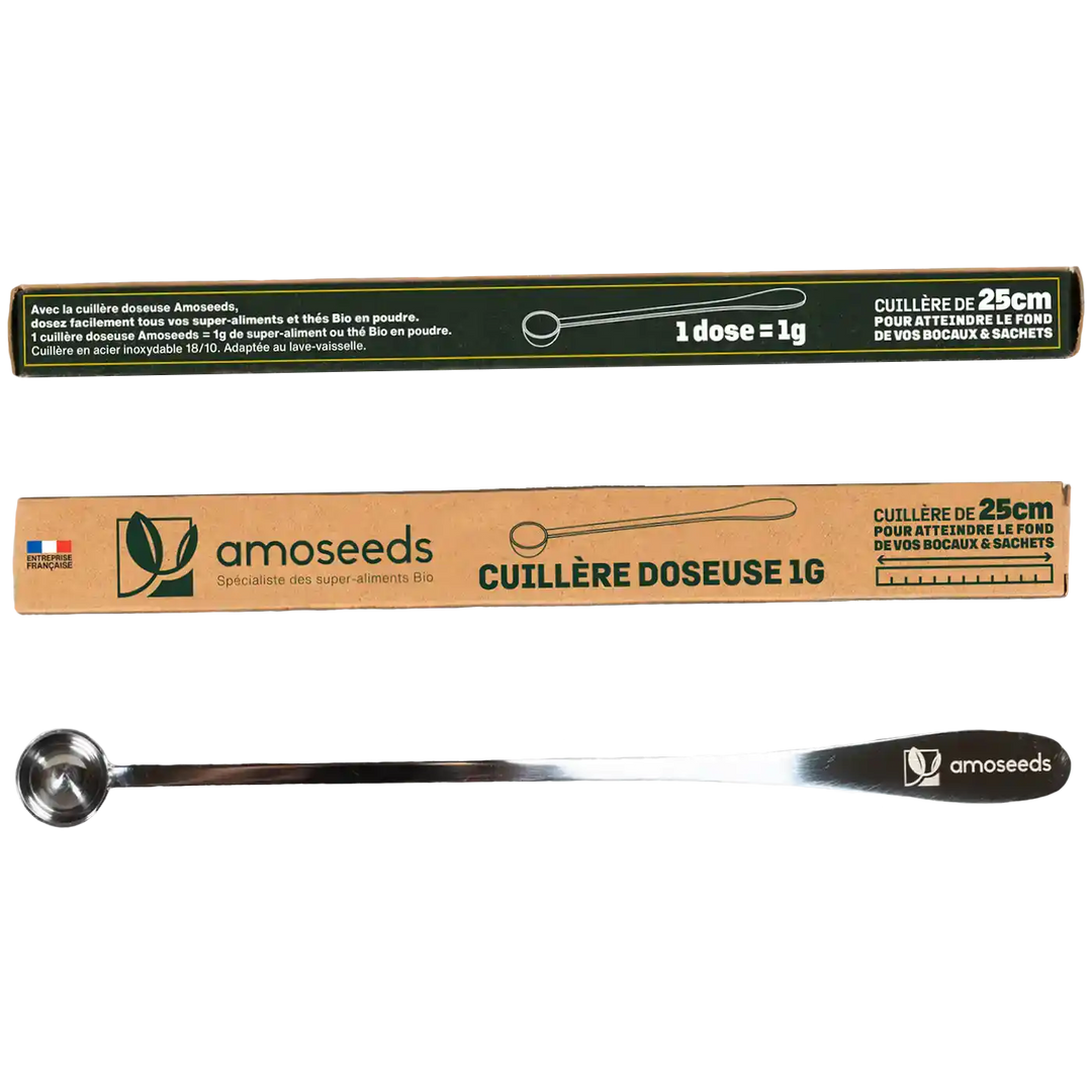 Cuillere doseuse 1 gramme 25cm amoseeds