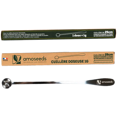 Cuillere doseuse 1 gramme 25cm amoseeds