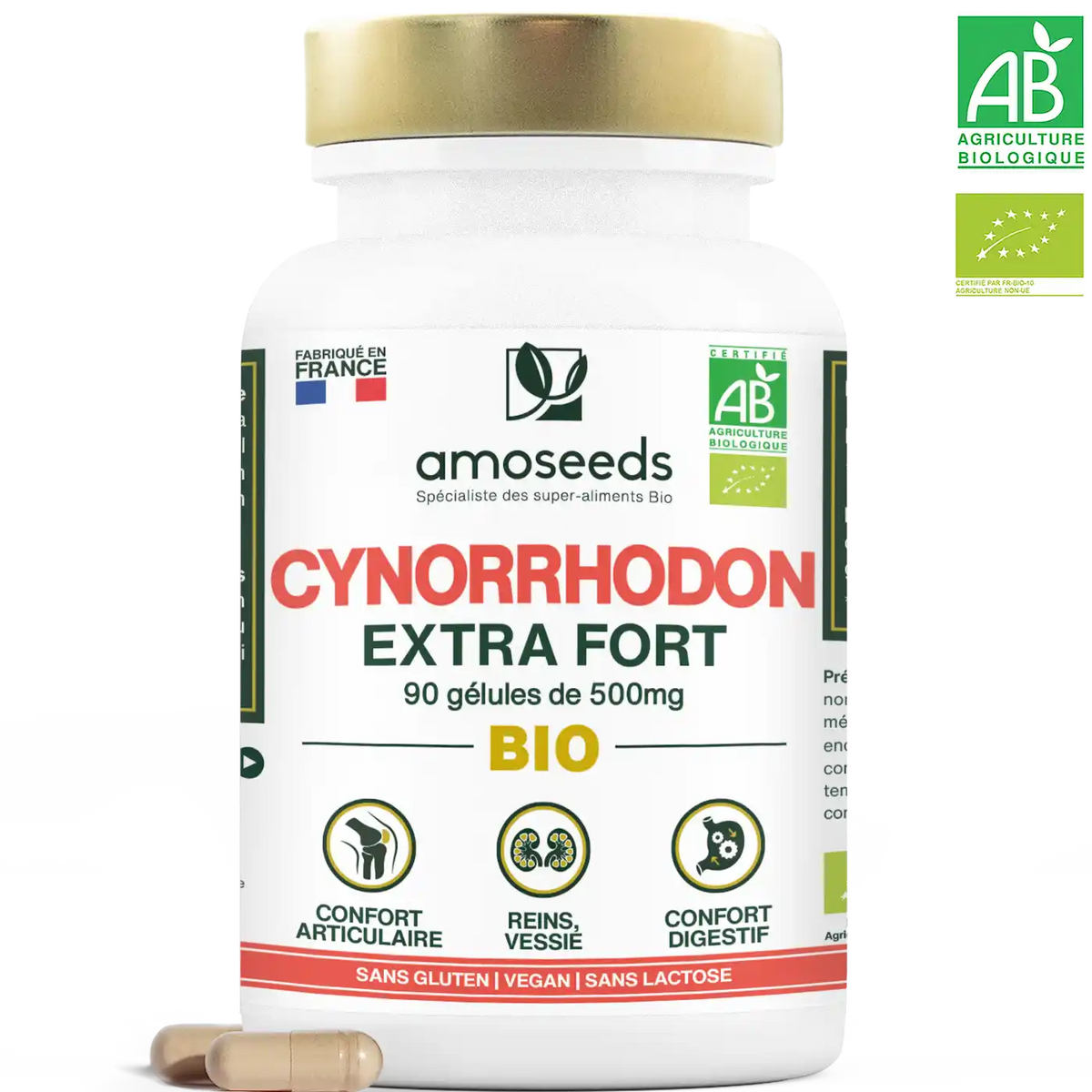 Cynorrhodon bio gelules amoseeds specialiste des super aliments bio,
