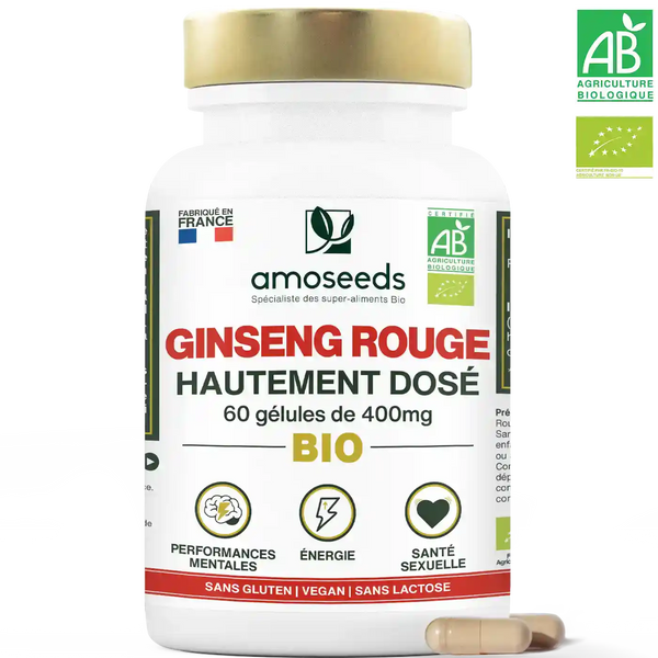 Ginseng Rouge Bio - amoseeds specialiste des super aliments bio