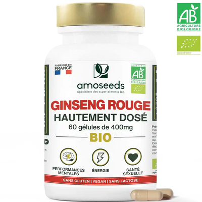 Ginseng Rouge Bio - amoseeds specialiste des super aliments bio