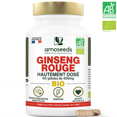 Ginseng Rouge Bio - amoseeds specialiste des super aliments bio