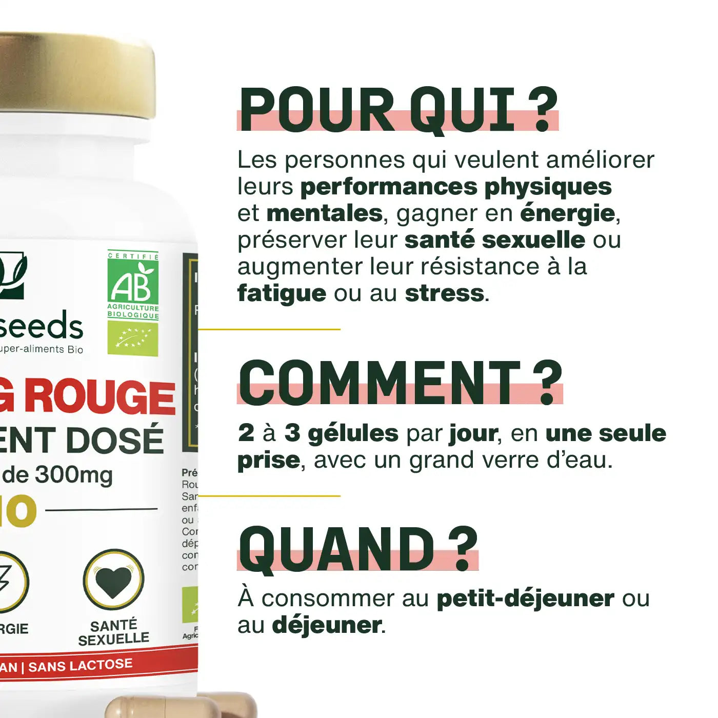 Utilisation Ginseng Rouge Bio - amoseeds specialiste des super aliments bio