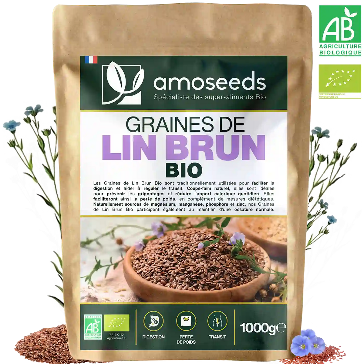 Graines de Lin Bio - amoseeds specialiste des super aliments bio_1