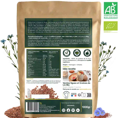 graines de lin brun bio Amoseeds